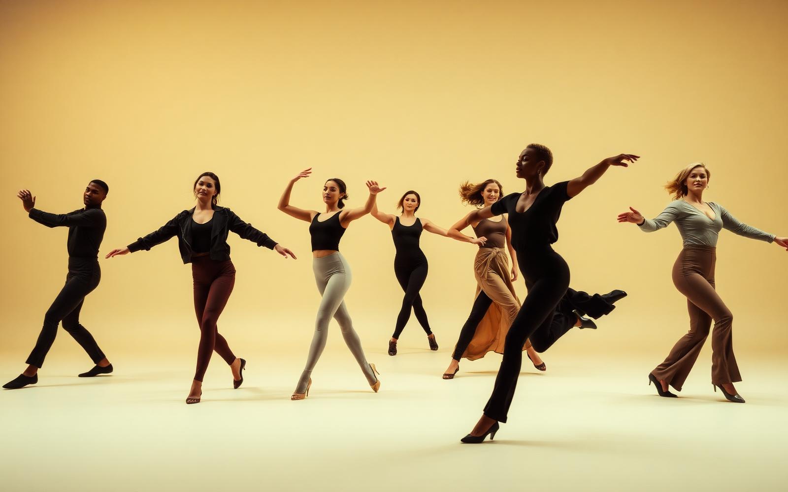 Group choreography in unison